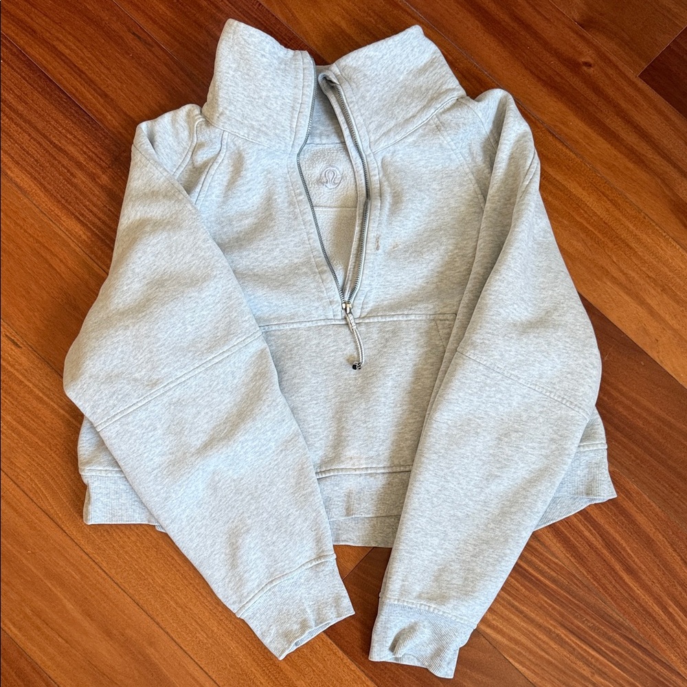 Lululemon Funnel Neck Crop Scuba *Flaws*